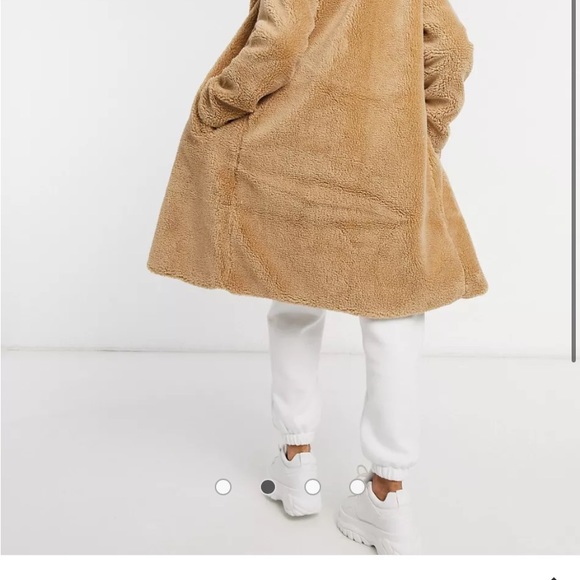 ASOS QED London Double Breasted Teddy Coat - Picture 5 of 12